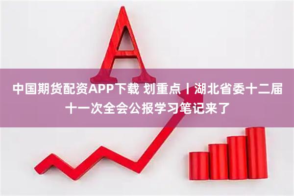 中国期货配资APP下载 划重点丨湖北省委十二届十一次全会公报学习笔记来了